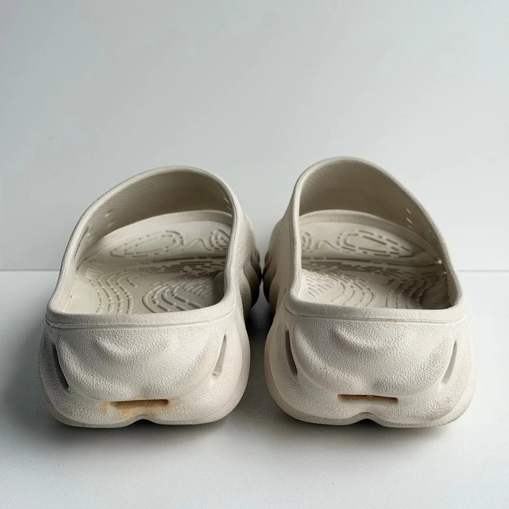 Crocs Echo Slide Men Size 12 Cream Ivory Sporty Streetwear Comfort Sandals